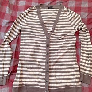 Grey and white cardigan